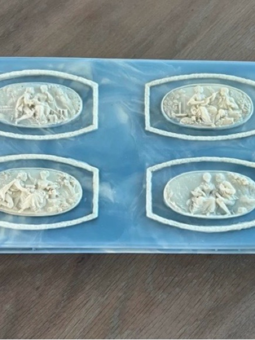 Vintage 1960s Incolay Jewelry Box